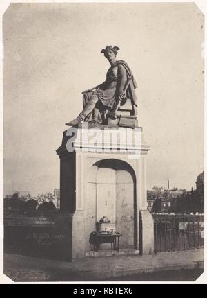 -Sculpture allégorique de l'industrie, pont du Carrousel- Banque D'Images