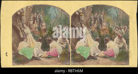 -Groupe de 42 Stéréogramme Vues de la London Stereoscopic Company, 1860-1870, de nombreux Hand-Colored à illustrer des livres- Banque D'Images