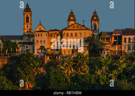 Salvador de Bahia Brésil coucher du soleil d'été Banque D'Images