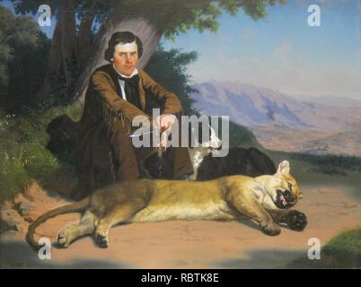 'Peter Quivey et la Montagne Lion' par Charles Christian Nahl. Banque D'Images