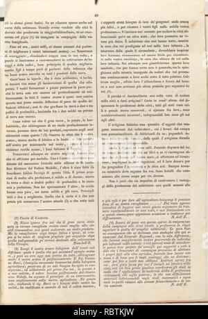 -Ricoglitore Di Cognizioni Utili. Anno 2o, No 12 (15 octobre 1839), p. 50- Banque D'Images