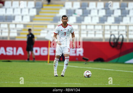 Abu Dhabi, EAU. Jan 12, 2019. Al-Nahyan Stadium, Abu Dhabi, Émirats arabes unis ; football coupe d'Asie de l'AFC, le Vietnam et l'Iran ; Ehsan Hajsafi d'Iran : Action Crédit Plus Sport Images/Alamy Live News Banque D'Images