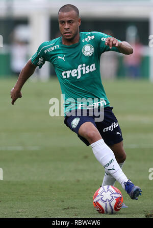 Sao Paulo, Brésil. 12 janvier, 2019. SÃO PAULO, SP - 12.01.2019 : TREINO N PALMEIRAS - Le joueur Mayke, SE Palmeiras, au cours de la formation jeu contre l'équipe de Comercial de Riberião Preto, à l'Académie de football. (Photo : Cesar Greco/Fotoarena) Crédit : Foto Arena LTDA/Alamy Live News Banque D'Images