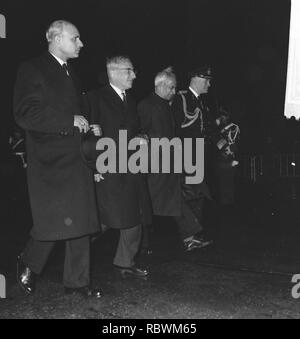 Le vice-président van Aankomst op Inde Radhakrishnan, Bestanddeelnr 913-0595 Schiphol. Banque D'Images