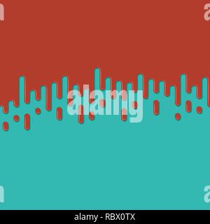 Arrière-plan coloré aux lignes rondes au design plat. Vector illustration. Résumé Contexte géométrique Illustration de Vecteur