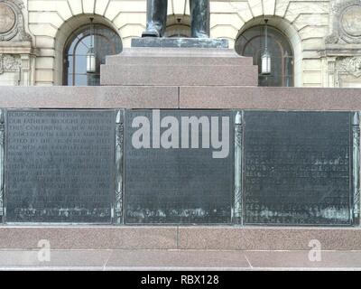 Abraham Lincoln par Max Kalish - Cleveland Municipal School District - DSC07951. Banque D'Images