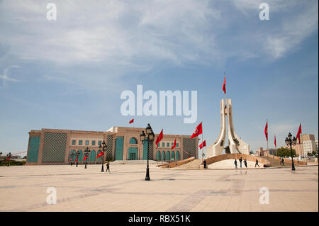 Monument National, la Place de la Kasba, Tunis, Tunisie, Afrique Banque D'Images