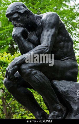Auguste Rodin - Le penseur au National Museum of Western Art, Tokyo, Japon Banque D'Images