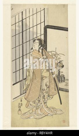 Acteur Matsumoto Koshiro dans vrouwenroll Asagao-Rijksmuseum III de RP-P-1956-701. Banque D'Images