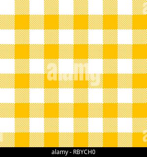 La texture de tissu jaune. Vector illustration. Modèle nappe plate Illustration de Vecteur