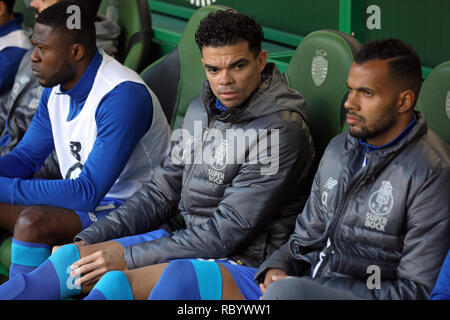 Pepe du FC Porto retourne à son ancienne équipe au cours de la Ligue n° 2018/19 match de foot entre Sporting CP vs FC Porto. (Score final : Sporting CP 0 - 0 FC Porto) Banque D'Images