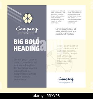 Foot Business Company Modèle d'affiche. avec place pour le texte et les images de fond vecteur. Illustration de Vecteur