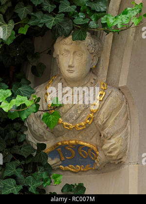 Haus in der Brüderstraße 16, détail Portail, Görlitz, Sachsen, Deutschland, Europa | Maison à Brüderstraße 16, détail portail, Goerlitz, Saxe, Allemagne Banque D'Images