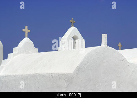 Panagia-Paraportiani in der Kirche, Chora Mykonos, der Insel Krk im Ägäischen Meer, Griechenland, Europa | L'église de la Panagia (Vierge Marie) Pa Banque D'Images