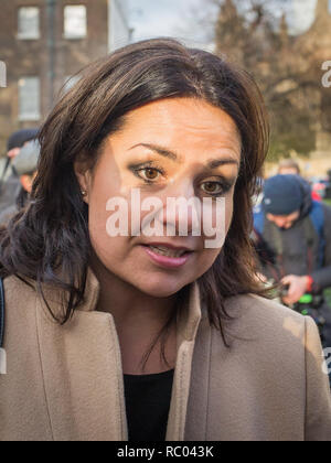 Le député Allen Rt Heidi MP, Conservateur, South Cambridgeshire, sur College Green pour des entrevues avec les médias, Westminster. Avec : Heidi MP Allen, conservateur, South Cambridgeshire Où : London, Royaume-Uni Quand : 12 Déc 2018 Crédit : Wheatley/WENN Banque D'Images