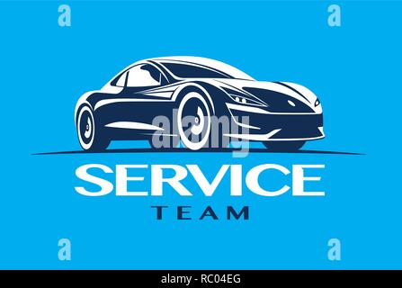 Logo voiture moderne modèle. Vector illustration. Illustration de Vecteur