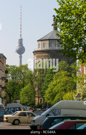 Water Tower - Wasserturm Prenzlauerberg, Berlin, Allemagne Banque D'Images