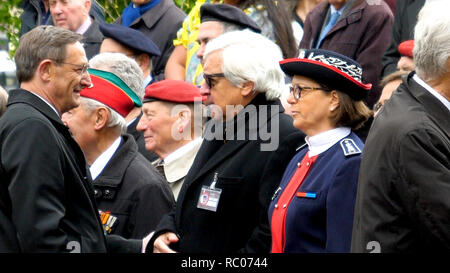 STRASBOURG, FRANCE - Le 8 mai 2017 : Robert Herman, lors d'une cérémonie pour marquer des alliés de l'Ouest Deux victoire en Europe de l'armistice marquant le 72e anniversaire de la victoire sur l'Allemagne nazie en 1945 Banque D'Images