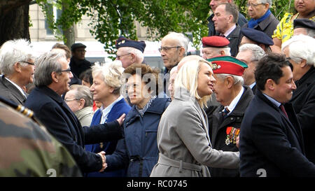 STRASBOURG, FRANCE - Le 8 mai 2017 : Roland Reis lors d'une cérémonie pour marquer des alliés de l'Ouest Deux victoire en Europe de l'armistice marquant le 72e anniversaire de la victoire sur l'Allemagne nazie en 1945 Banque D'Images