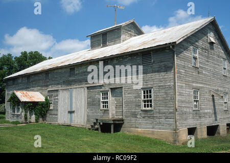 Grange bien entretenu dans l'Amana Colonies, Iowa, États-Unis Banque D'Images