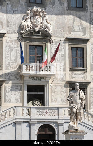 Palazzzo della Carovana, Piazza dei Cavalieri, Pise, Toscane, Italie, Europe, Banque D'Images