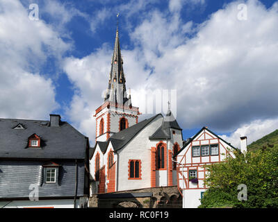 Église paroissiale Saint Martin, Alf, Mittelmosel, Landkreis Cochem-Zell, Rheinland-Pfalz, Deutschland, Europa | Eglise Saint Martin, Alf, dist Banque D'Images