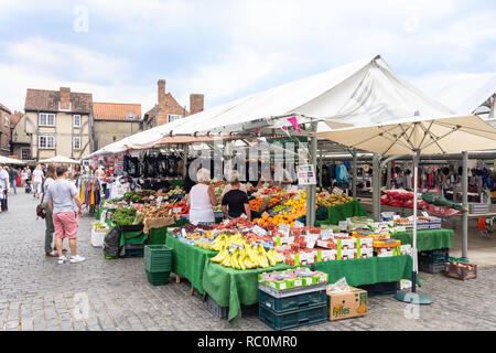 Marché extérieur Shambles, Newgate, York, North Yorkshire, Angleterre, Royaume-Uni Banque D'Images