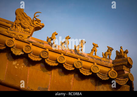 La Cité Interdite est un complexe de palais dans le centre de Pékin, Chine. Banque D'Images