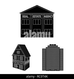 Hut,château,retro,style,logement,architecture,prix,ferme,tourisme,bâtiment,triomphale,ville,chambre,business,scolaire,hotel,boutique,théâtre,design,musée,set,icône,,illustration,collection,isolé,graphique,élément,signer,Black,simple, vecteurs vecteur , Illustration de Vecteur