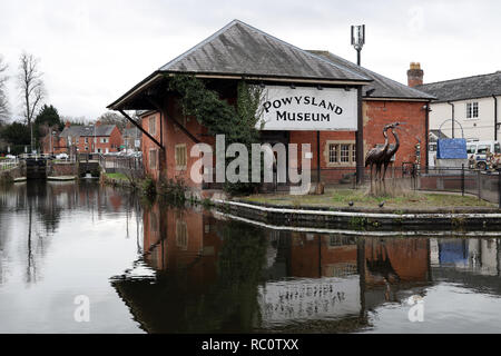 Musée Powysland,bassin du Canal, Welshpool Powys, Banque D'Images