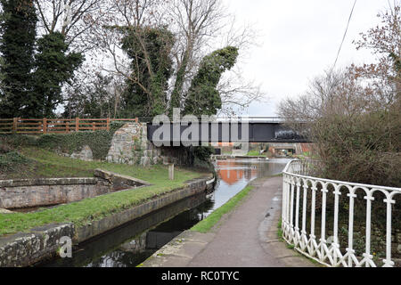 Bassin du Canal, Welshpool Powys, Banque D'Images