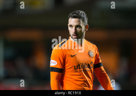 Tannadice Park, Dundee, Royaume-Uni. Jan 12, 2019. Championnat de football écossais, Dundee United contre Dunfermline Athletic ; Nicky Clark de Dundee United Credit : Action Plus Sport/Alamy Live News Banque D'Images