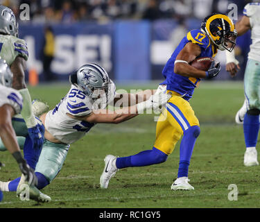 Los Angeles, CA, USA. Jan 12, 2019. Los Angeles Rams receveur Robert Woods (17) au cours de la NFL Playoffs de division match entre les Dallas Cowboys vs Los Angeles Rams au Los Angeles Memorial Coliseum de Los Angeles, CA le 12 janvier 2019. Photo par Jevone Moore : csm Crédit/Alamy Live News Banque D'Images