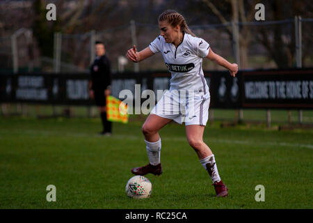 Swansea City Chers Cardiff City hôte Femmes dans le Women's Welsh Premier League à Llandarcy Academy of Sport. Lewis Mitchell/YCPD. Banque D'Images