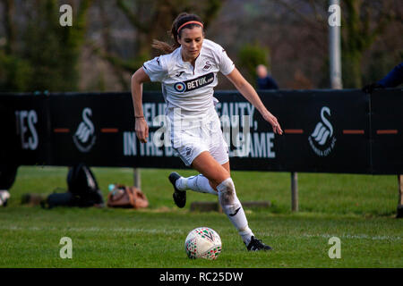 Swansea City Chers Cardiff City hôte Femmes dans le Women's Welsh Premier League à Llandarcy Academy of Sport. Lewis Mitchell/YCPD. Banque D'Images