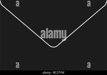 Le noir et blanc lettre d'ossature Illustration de Vecteur