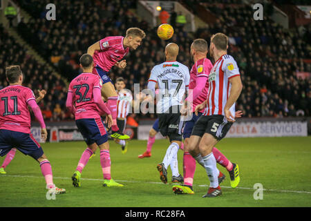 12 janvier 2019, Bramall Lane, Sheffield, Angleterre ; Sky Bet Championship, Sheffield United vs Queens Park Rangers ; Credit : Craig Milner/News Images images Ligue de football anglais sont soumis à licence DataCo Banque D'Images