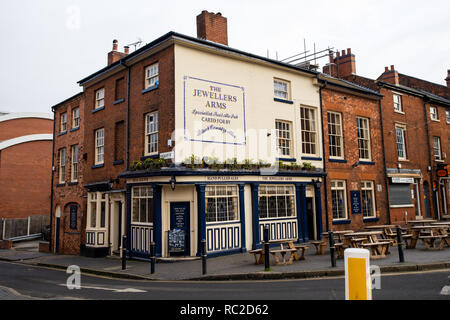 Les bijoutiers armes dans le Jewellery Quarter Birmingham Banque D'Images