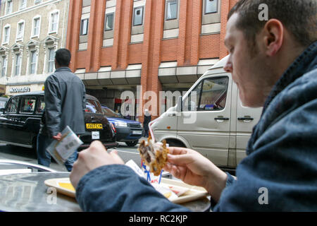 Restaurant fast food, Londres, Grande-Bretagne, Royaume-Uni Banque D'Images