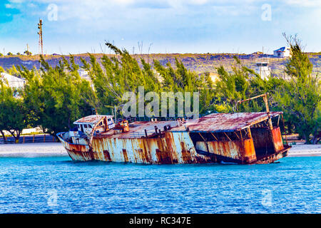 Grand Turk, Îles Turques et Caïques visiter sur P&O Arcadia lors d'une croisière de Noël et Nouvel An. Banque D'Images