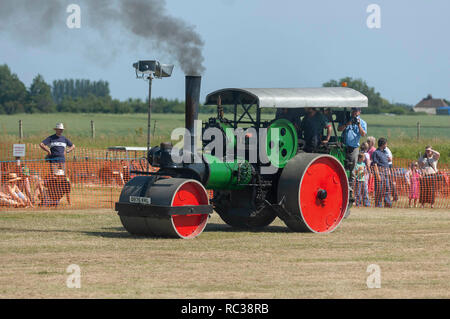 Le moteur à traction Vintage Rallye vapeur Preston, Kent, Angleterre Banque D'Images