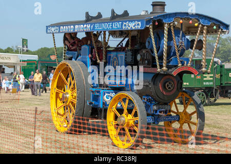 Le moteur à traction Vintage Rallye vapeur Preston, Kent, Angleterre Banque D'Images