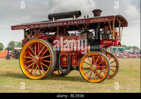 Les moteurs de traction à Preston Vintage Rallye à vapeur, Kent, Angleterre Banque D'Images