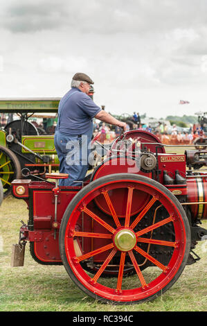 Détail du moteur de traction. Rallye de la vapeur Preston. Banque D'Images