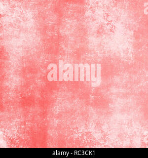 Retro grunge texture background dans des tons pantone, tendance 2019 couleur corail vivant Banque D'Images
