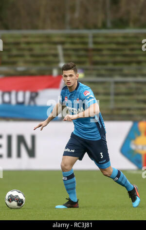 VELSEN , 13-01-2018 , Telstar - Helmond Sport , Rabobank IJmond Stadion , Football , Keuken Kampioen Divisie , saison 2018 / 2019. Helmond Sport player Bart Meijers pendant le match Telstar - Helmond Sport (1-1) Banque D'Images