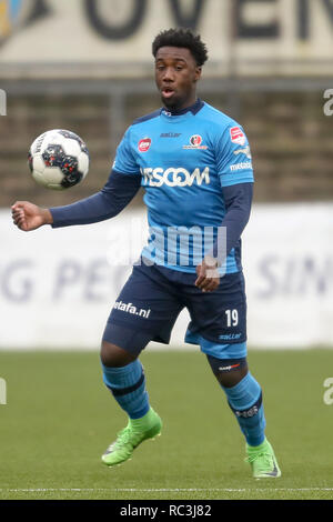 VELSEN , 13-01-2018 , Telstar - Helmond Sport , Rabobank IJmond Stadion , Football , Keuken Kampioen Divisie , saison 2018 / 2019. Helmond Sport player Maiky Fecunda pendant le match Telstar - Helmond Sport (1-1) Banque D'Images