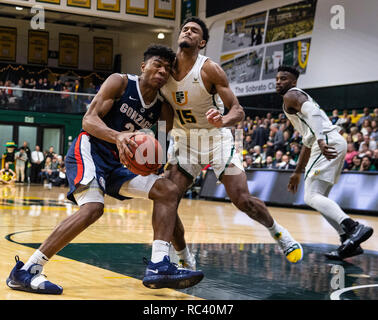 Jan 12 2019 San Francisco, CA États-unis d'avant 1568 Rui Hachimura (21) disques durs au panier pendant la NCAA Men's match de basket-ball entre 1568 et les Bulldogs de San Francisco Dons 96-83 gagner au War Memorial Gymnasium San Francisco Californie Thurman James/CSM Banque D'Images