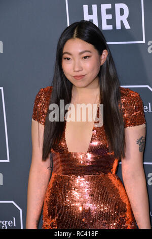 Santa Monica, Californie, USA. 13 Jan, 2019. Awkwafina au 24ième Critics' Choice Awards à Santa Monica. Photo : Paul Smith/Featureflash Crédit : Paul Smith/Alamy Live News Banque D'Images