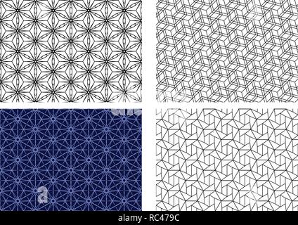 Hexagone géométrique transparente motif de ligne, vector art Illustration de Vecteur